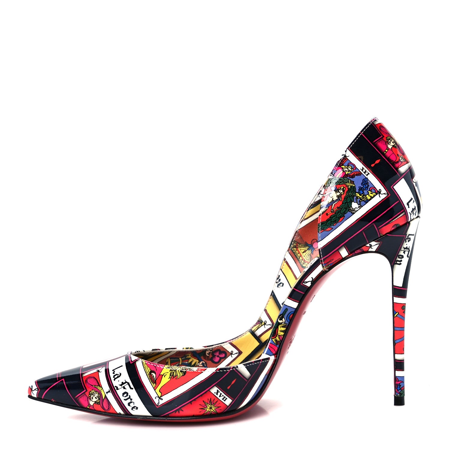 Christian Louboutin Patent Tarot Iriza 100 Pumps 37.5 Multicolor 1 of 9
