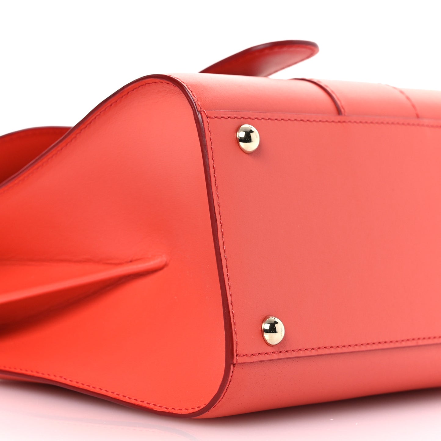 Box Calfskin Mini Brillant Satchel Coral