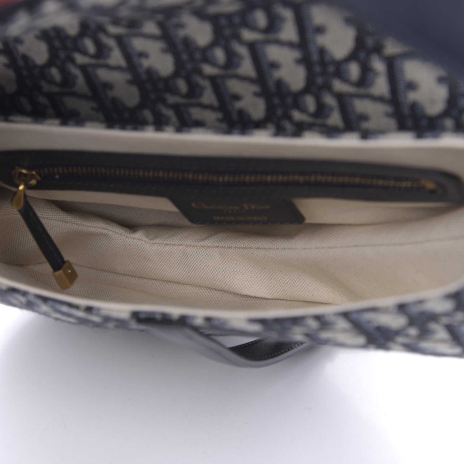 Christian Dior Oblique Saddle Bag Blue 5 of 11