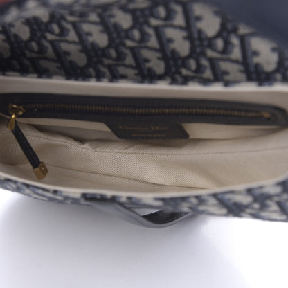 Christian Dior Oblique Saddle Bag Blue 5 of 11