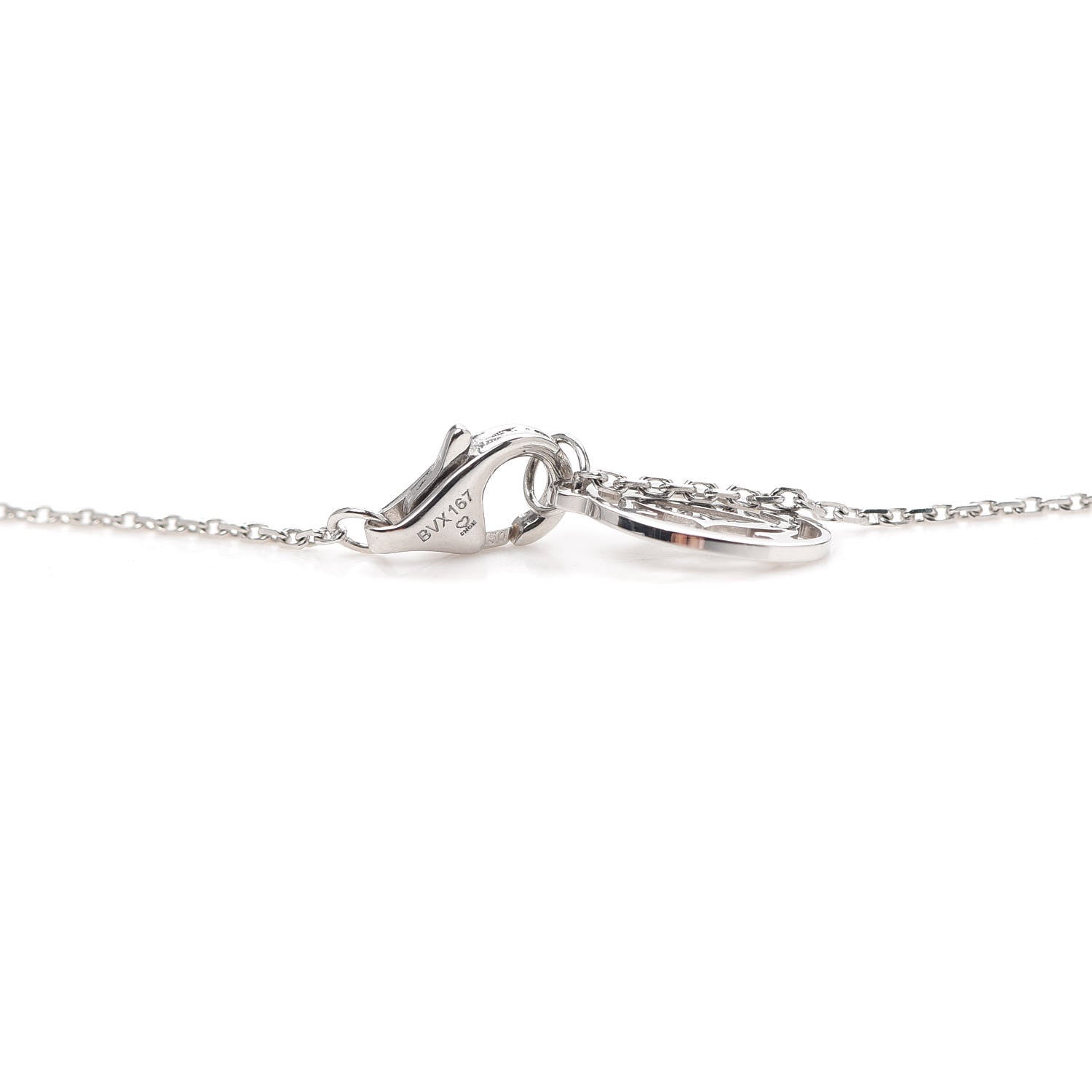 Cartier 18K White Gold Diamond .24ct C De Cartier Pendant Necklace 4 of 7
