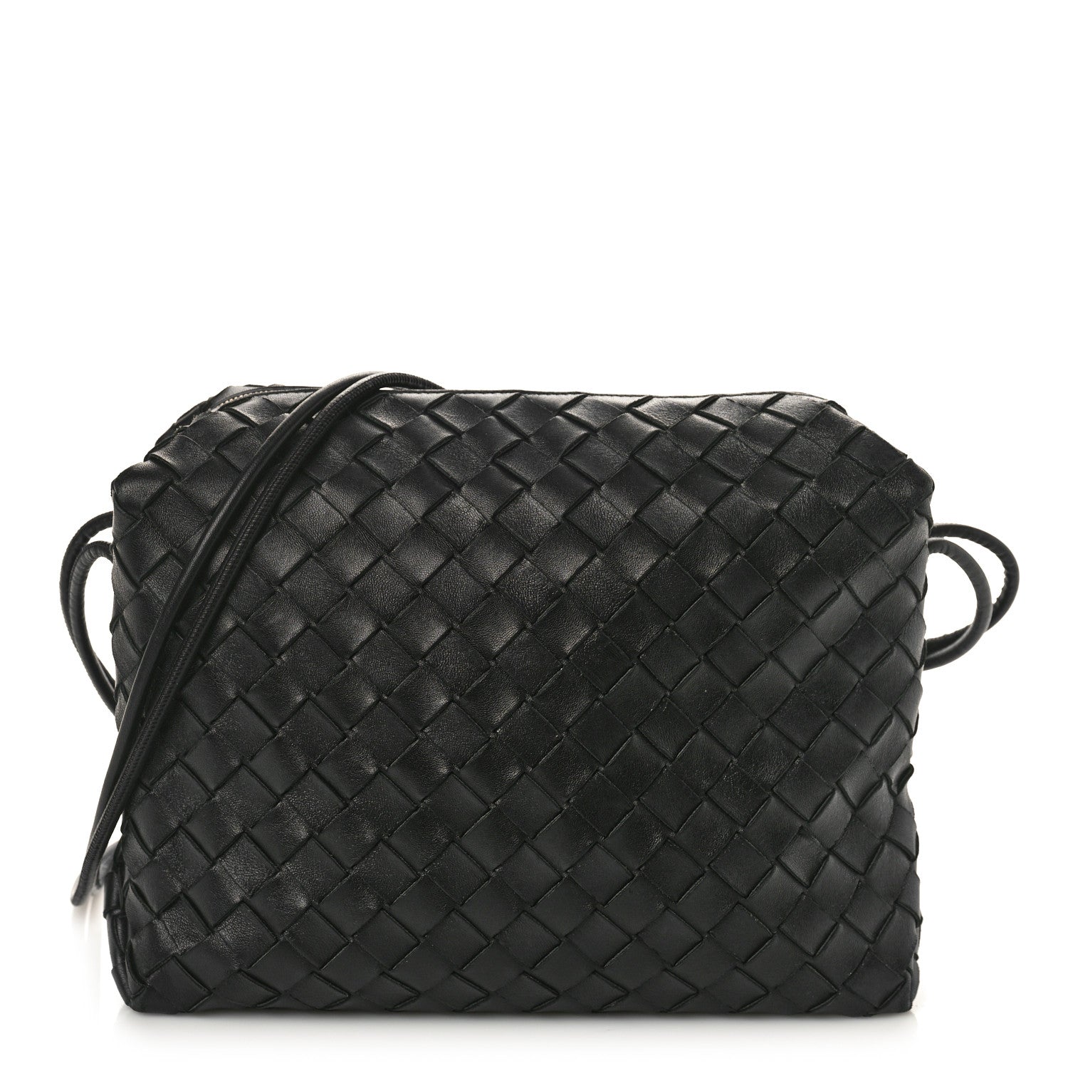 Bottega Veneta Nappa Intrecciato Medium Loop Camera Bag Black 1 of 14