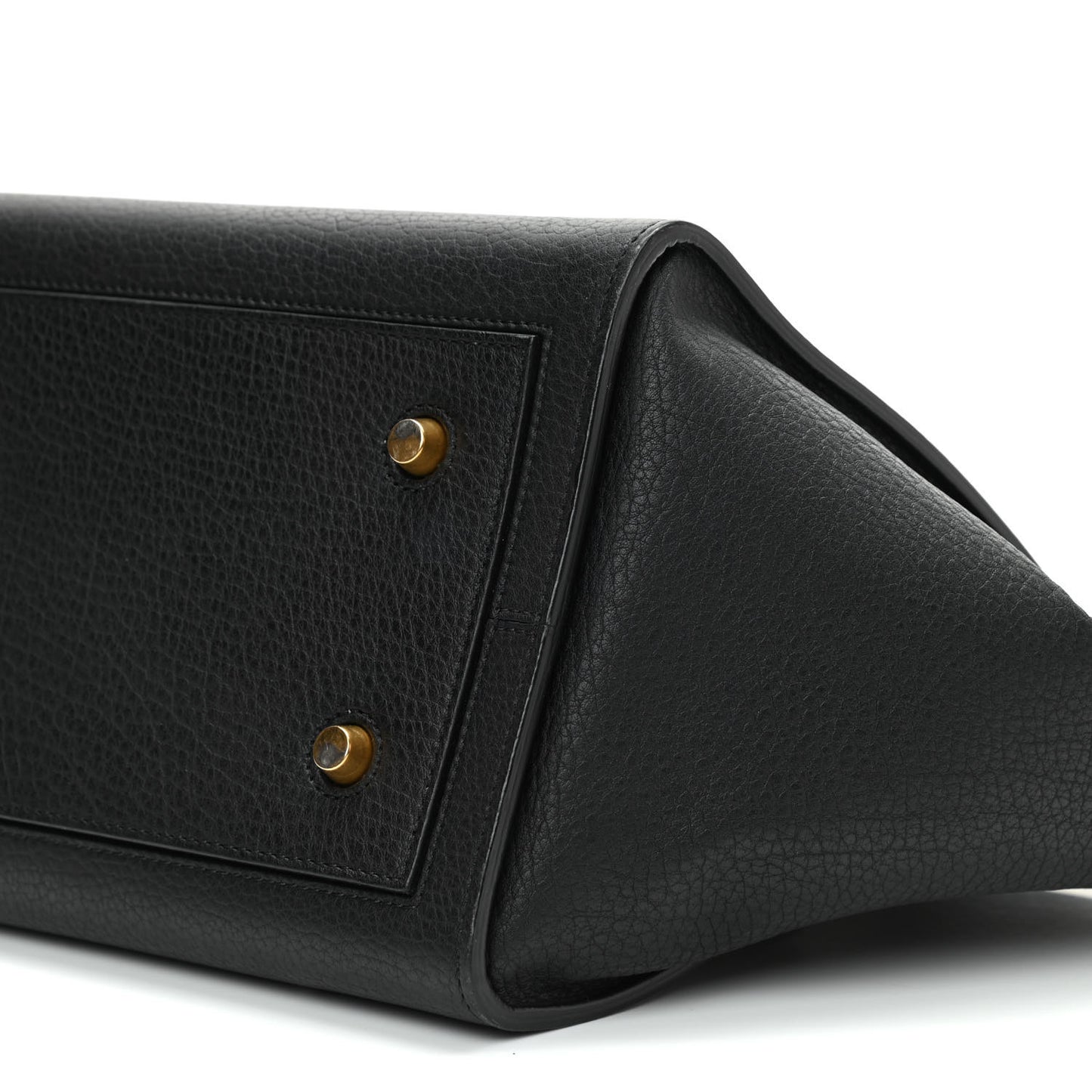 Crisped Calfskin Mini Tie Knot Tote Black