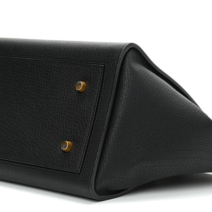 Celine Crisped Calfskin Mini Tie Knot Tote Black 8 of 13