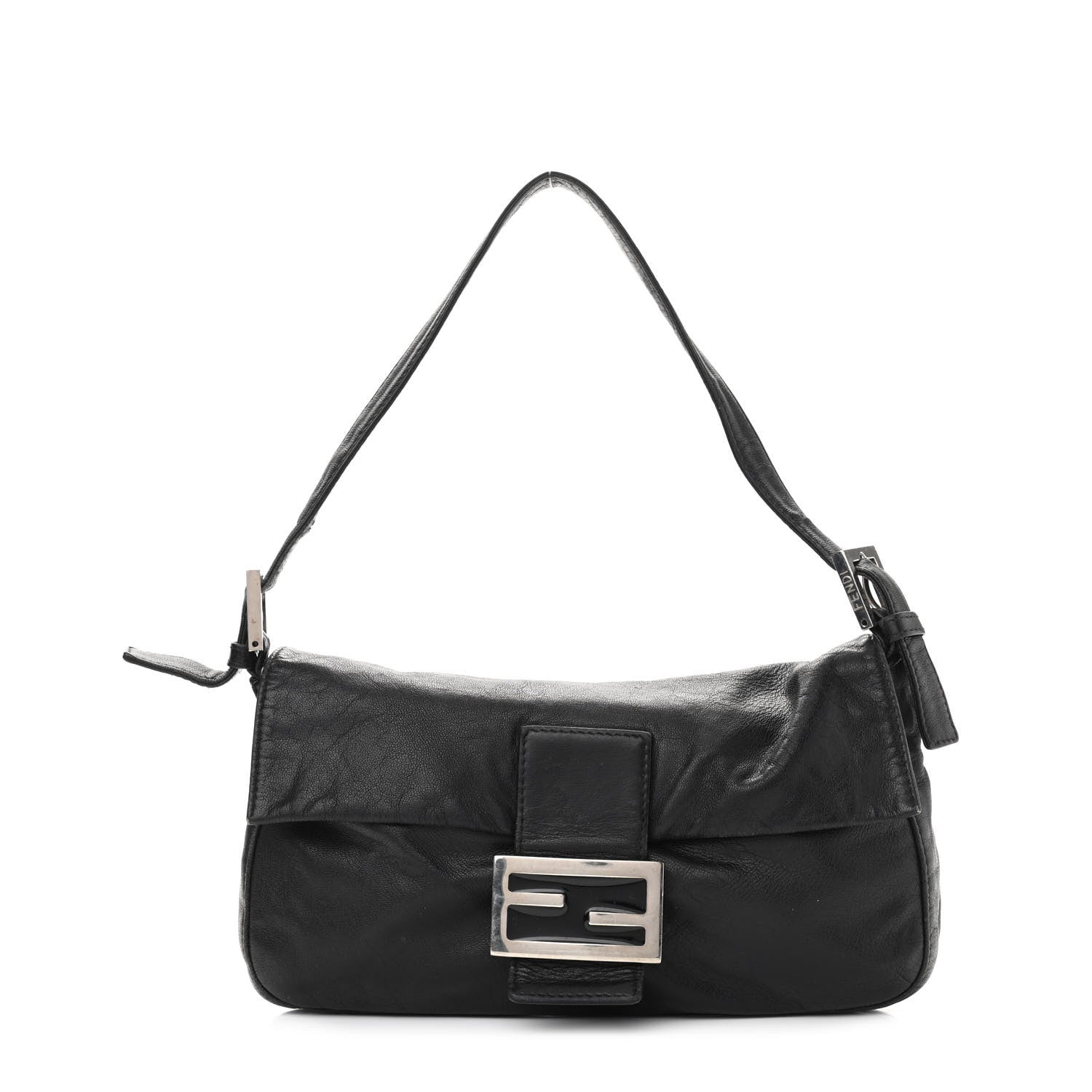 Fendi Calfskin Baguette Black 1 of 13