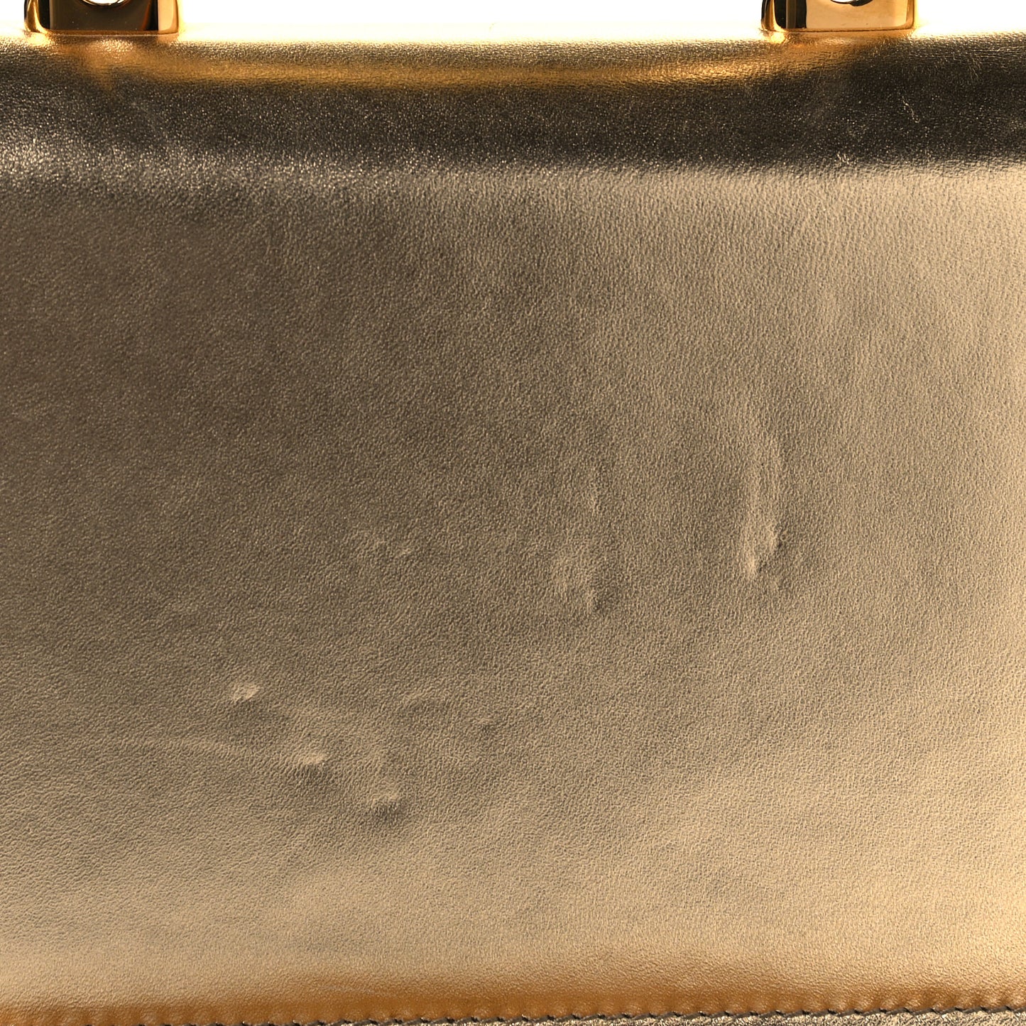 Smooth Calfskin Devotion Envelope Top Handle Bag Gold