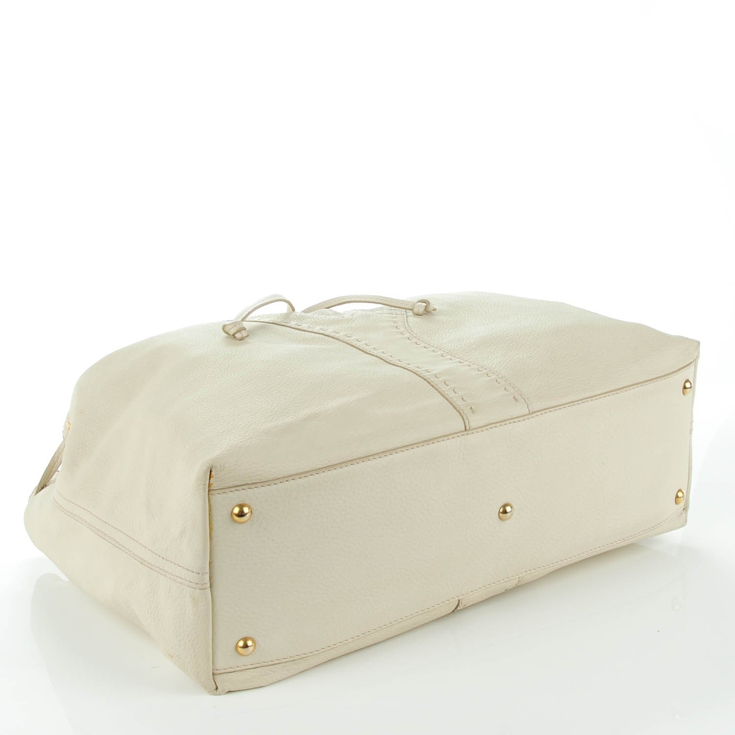 Saint Laurent Calfskin Reversible Double Sac Y Tote Ivory 4 of 8