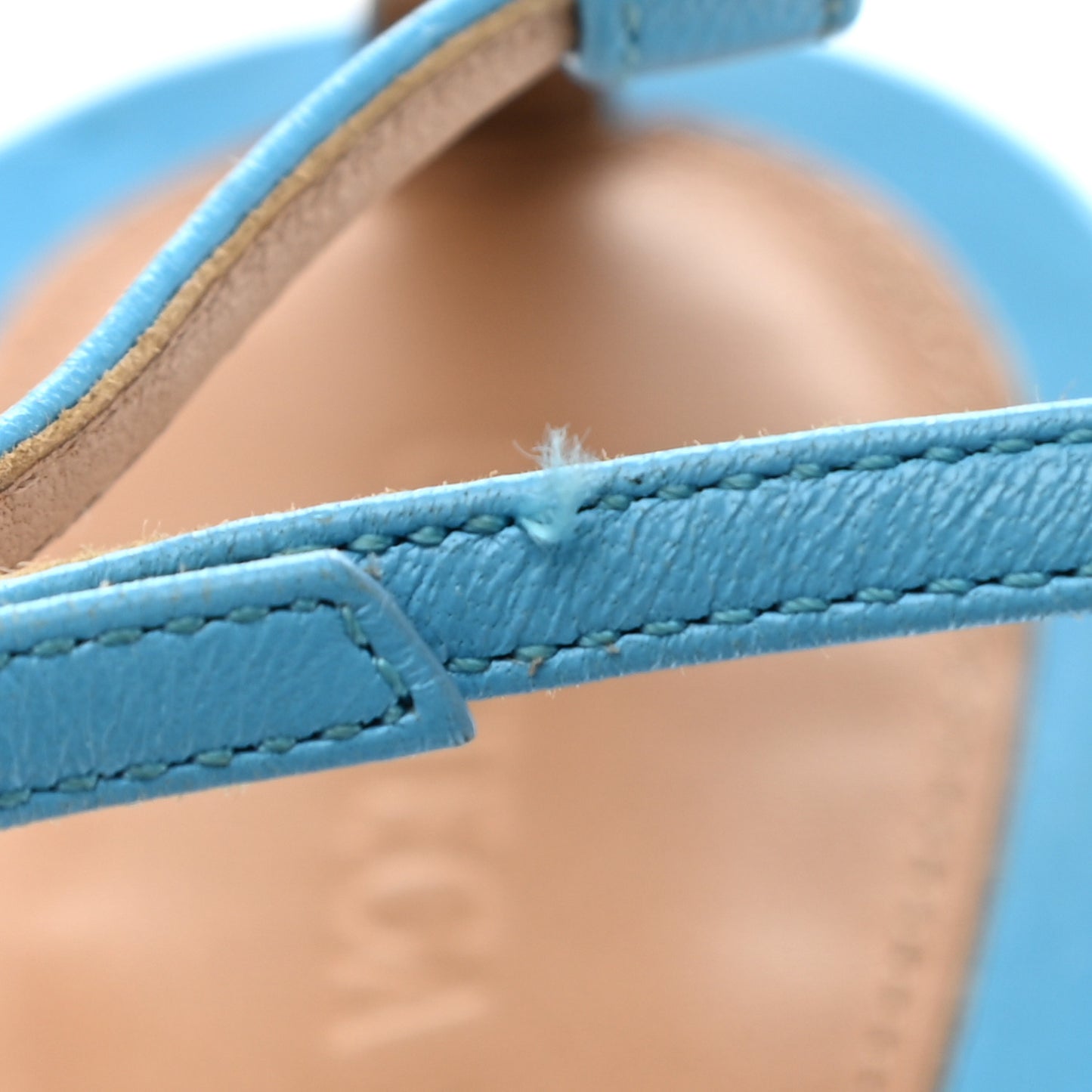 Lambskin Stretch Multi Strap 90mm Sandals 41 Sky Blue