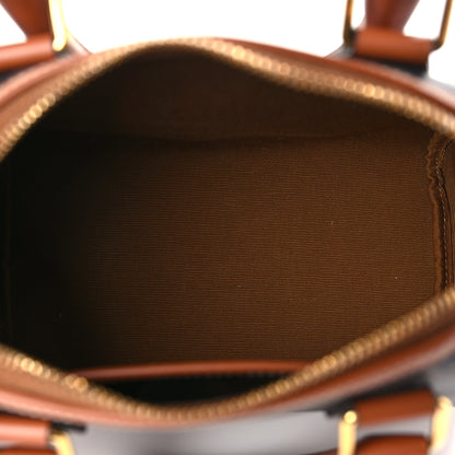 Celine Triomphe Canvas Calfskin Small Boston Bag Tan 5 of 10