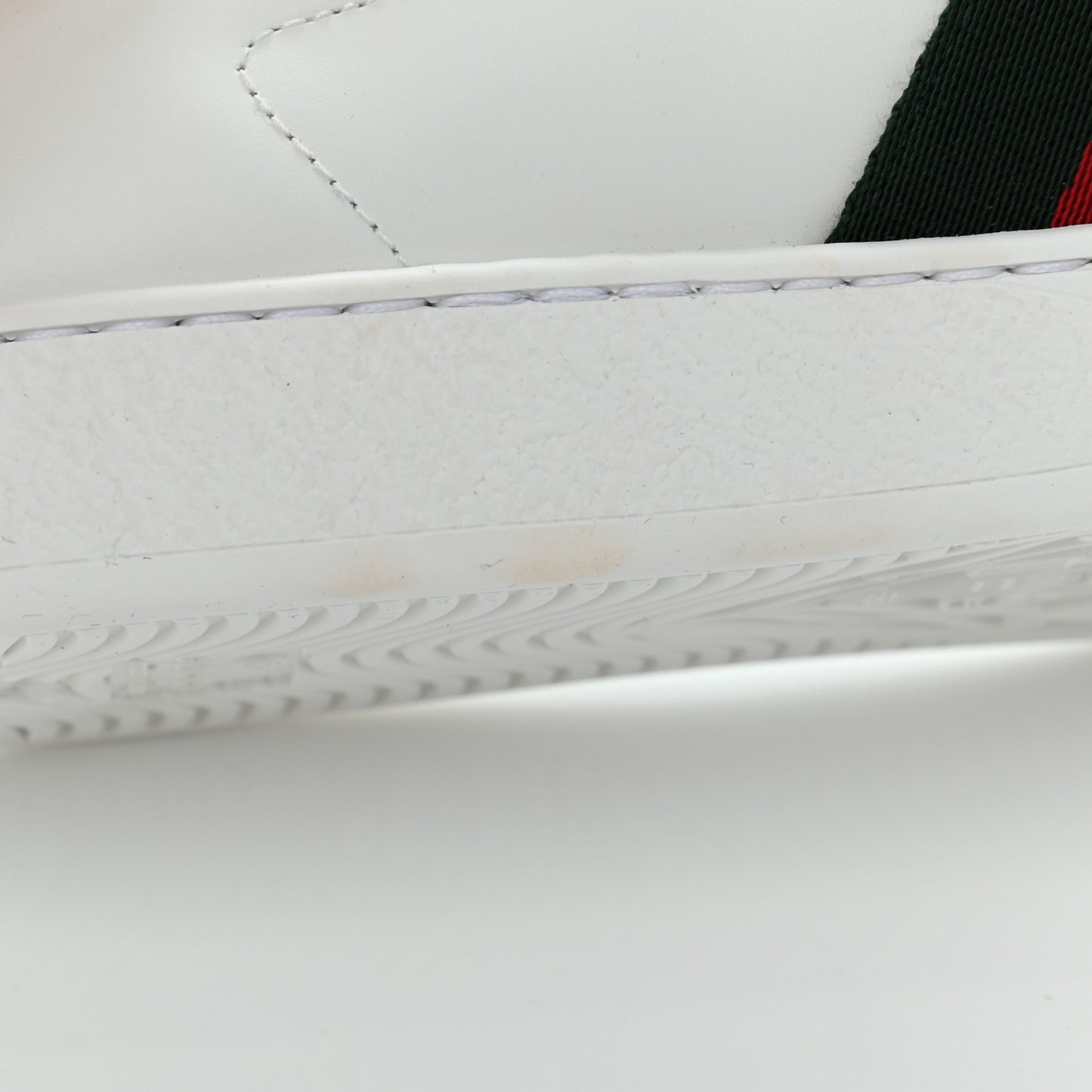Miro Soft Calfskin Laminated Ayers Web Bee Embroidered Mens Ace Sneakers 7.5 White Red Flame Green