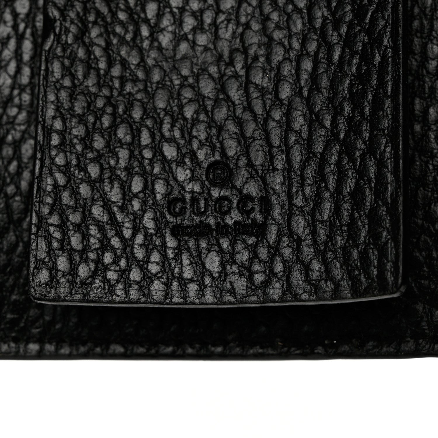 Gucci Dollar Calfskin GG Supreme Monogram GG Marmont 6 Key Holder Case Black Beige Ebony 6 of 10