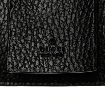 Gucci Dollar Calfskin GG Supreme Monogram GG Marmont 6 Key Holder Case Black Beige Ebony 6 of 10