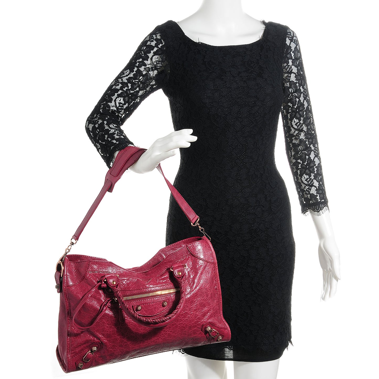 Agneau Giant 12 Rose Gold Hardware City Cassis