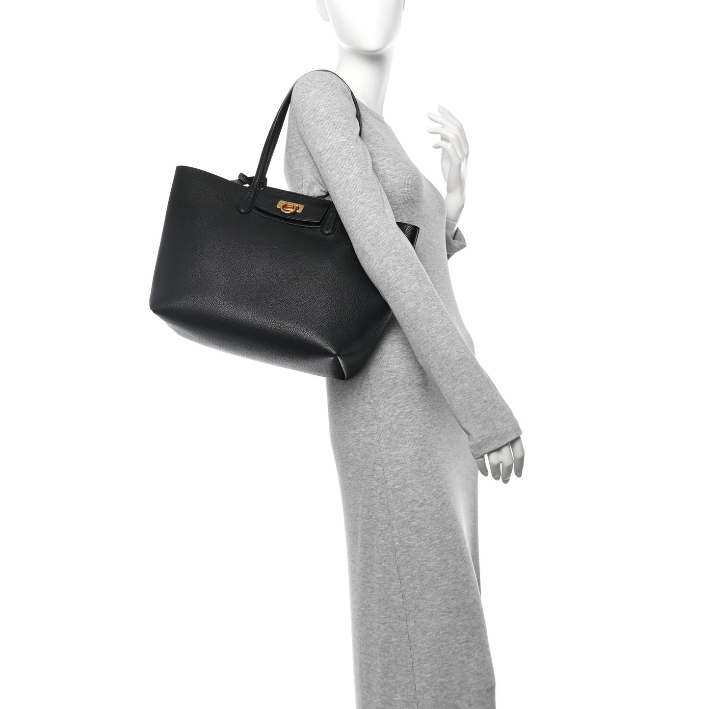 Calfskin Travel Tote Black