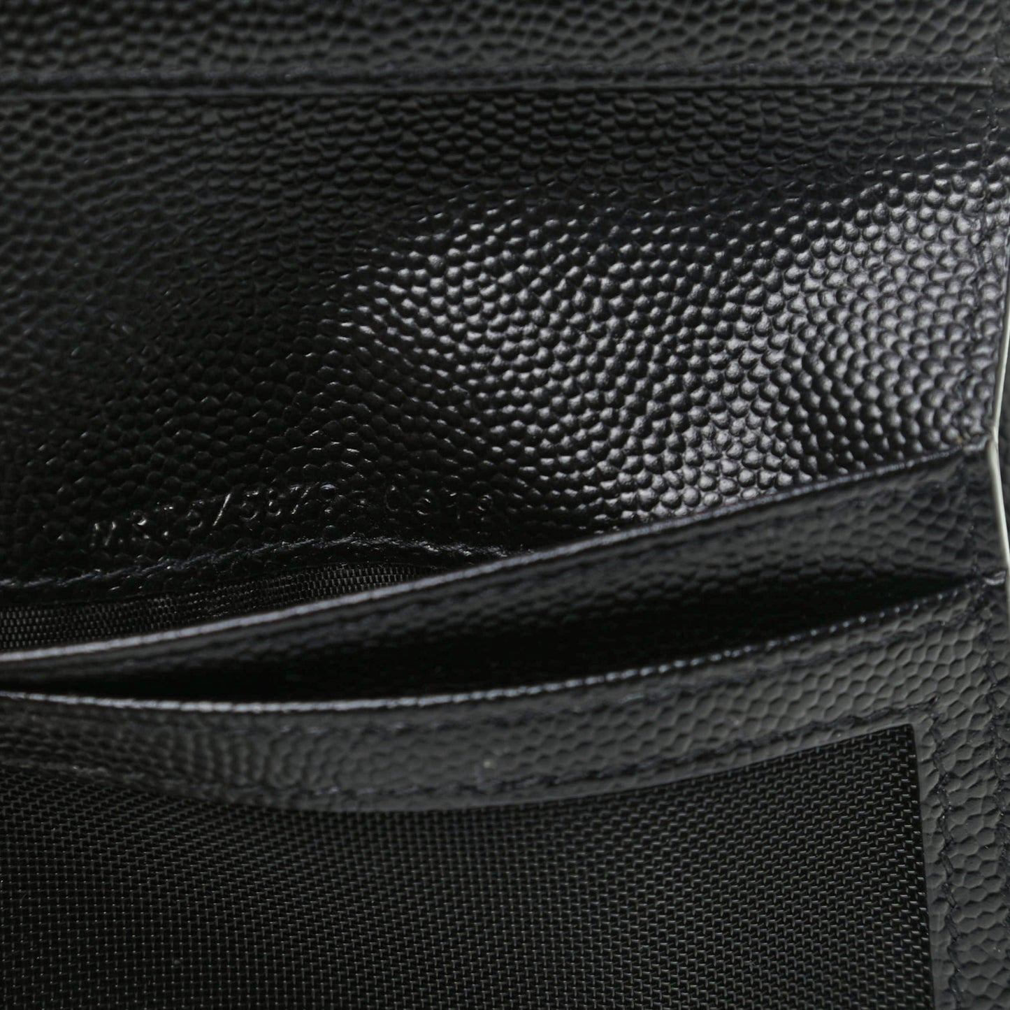 Grain De Poudre Matelasse Chevron Monogram Zipped Card Case Black