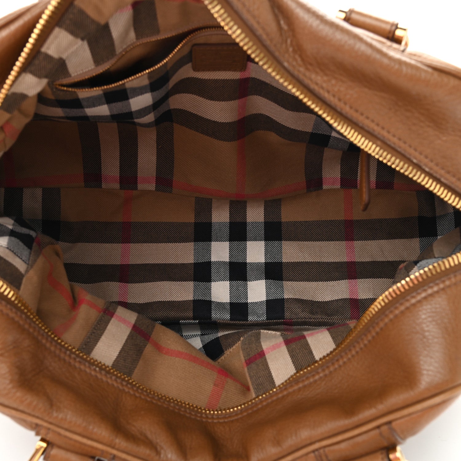 Burberry Pebbled Calfskin Small Ashbury Satchel Brown 5 of 13
