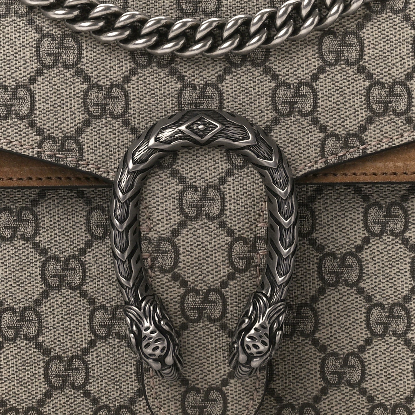 GG Supreme Monogram Small Dionysus Shoulder Bag Taupe