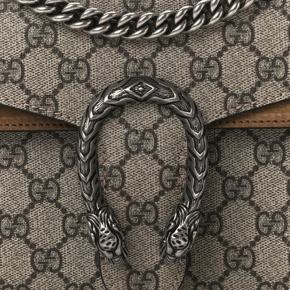 Gucci GG Supreme Monogram Small Dionysus Shoulder Bag Taupe 8 of 12