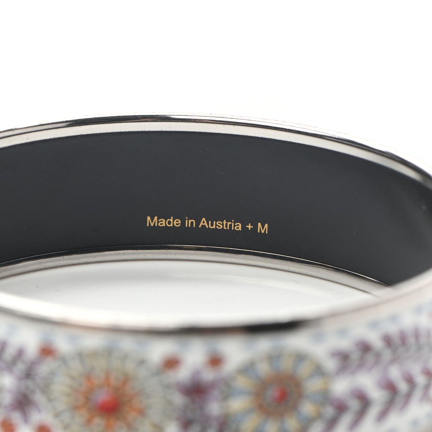 Hermes Enamel Printed Wide Bracelet 70 4 of 5
