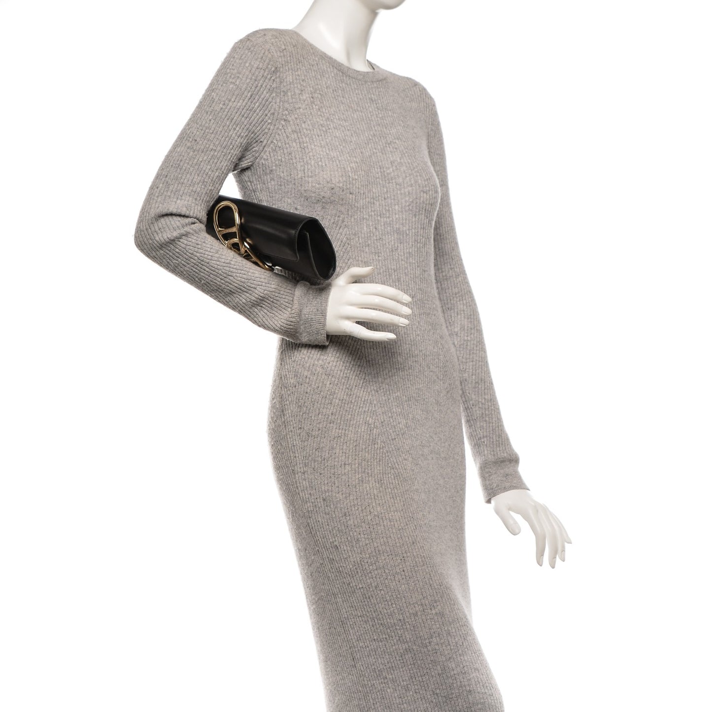 Tadelakt Egee Clutch Black