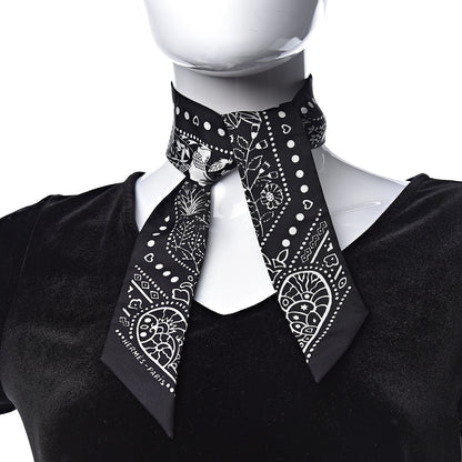 Hermes Silk Entre Ciel Et Mer Twilly Black White 2 of 5