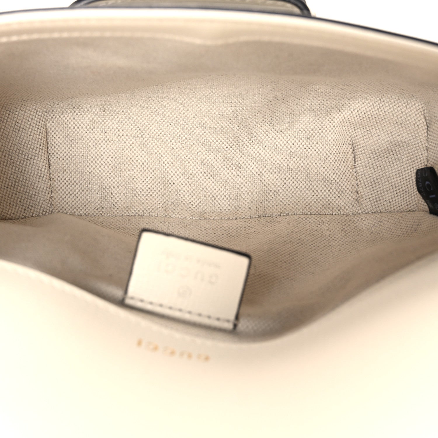 Gucci GG Supreme Monogram Web Mini Horsebit 1955 Shoulder Bag Beige Mystic White 5 of 10