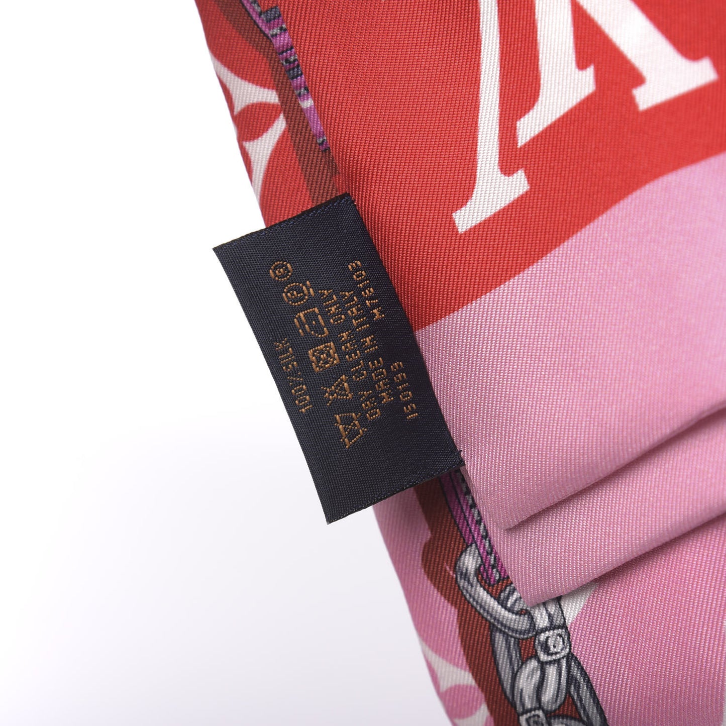 Silk Monogram Escale Confidential Bandeau Red