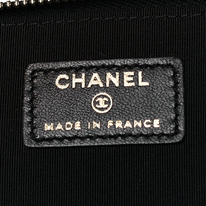 Chanel Lambskin Quilted Small Top Handle Vanity Case With Chain Black 6 of 11