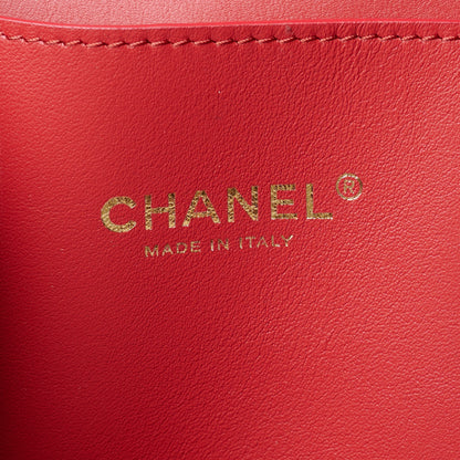 Chanel Calfskin Large Serial Shopper Tote Red 5 of 9