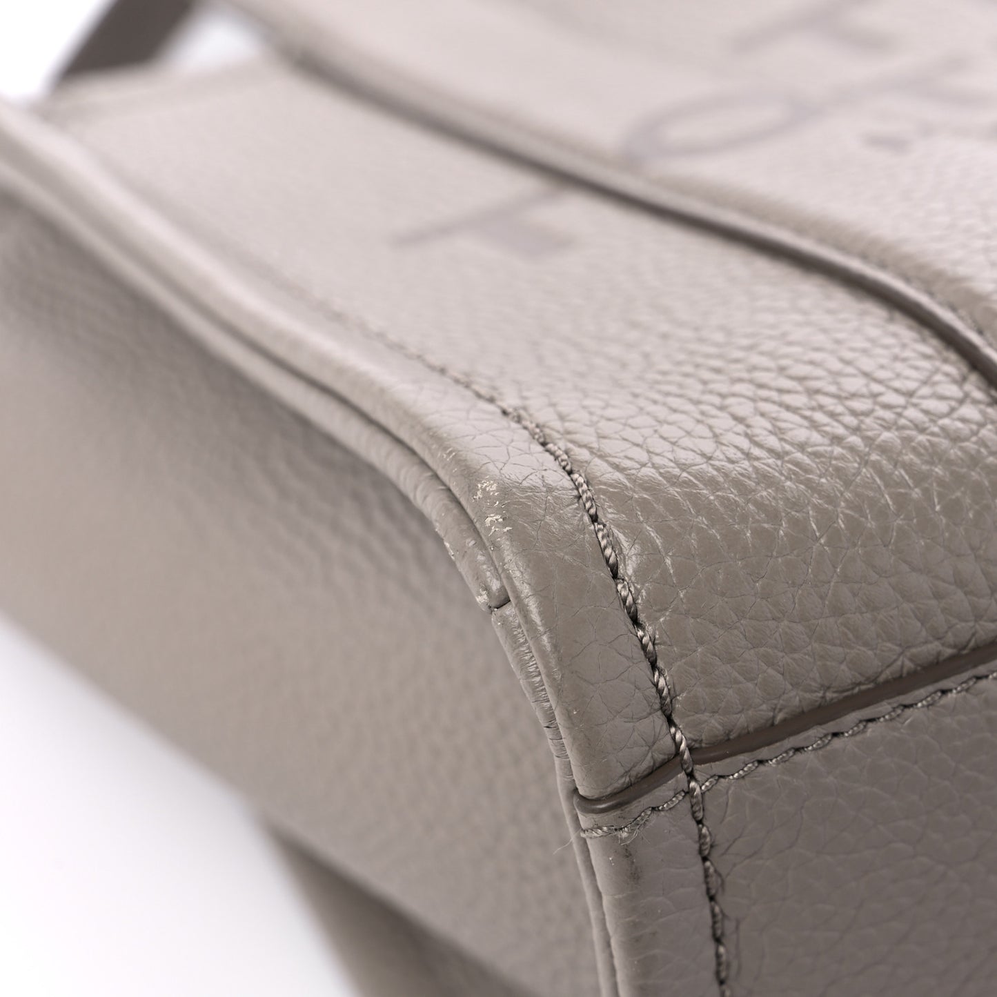 Grained Calfskin Small The Tote Bag Cement