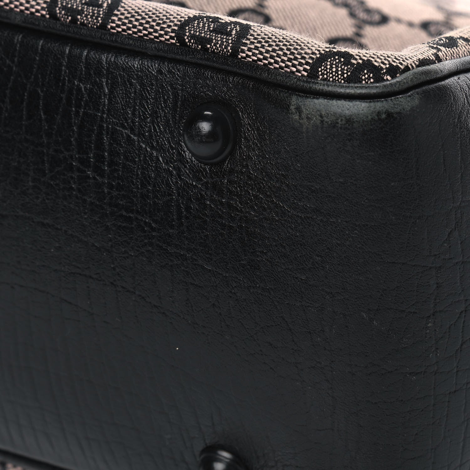 Gucci Monogram Small Bamboo Tote Black 6 of 13