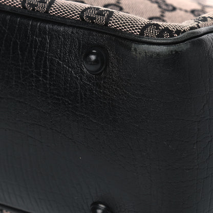 Gucci Monogram Small Bamboo Tote Black 6 of 13