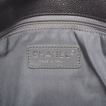 Chanel Caviar Quilted Large French Riviera Flap Dark Grey 6 of 12