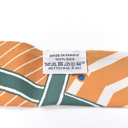 Hermes Silk Jeu de Soie Twilly Ocre Lavande Vert 3 of 5
