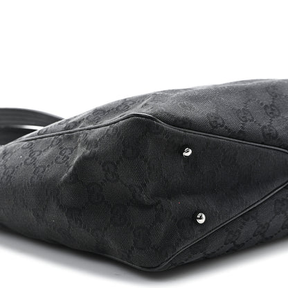 Gucci Monogram Medium Tote Black 9 of 10