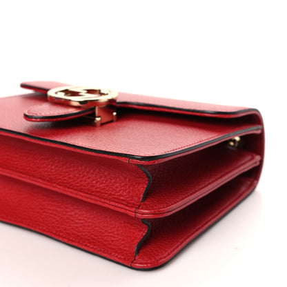 Gucci Dollar Calfskin Small Interlocking G Shoulder Bag Red 9 of 9