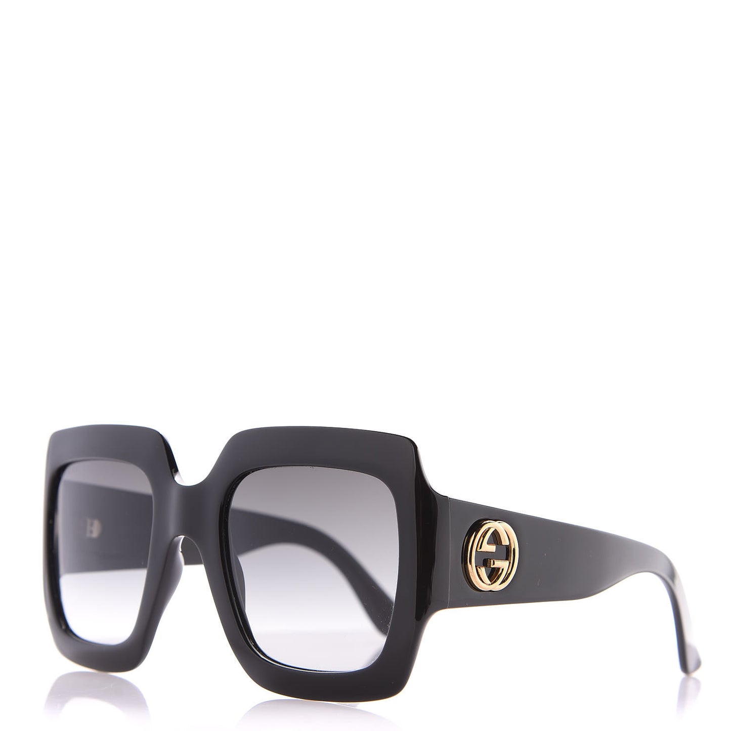 Acetate Square Frame Sunglasses GG0053S Black