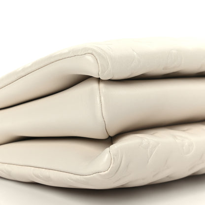 Louis Vuitton Lambskin Embossed Monogram Coussin PM Cream 9 of 10