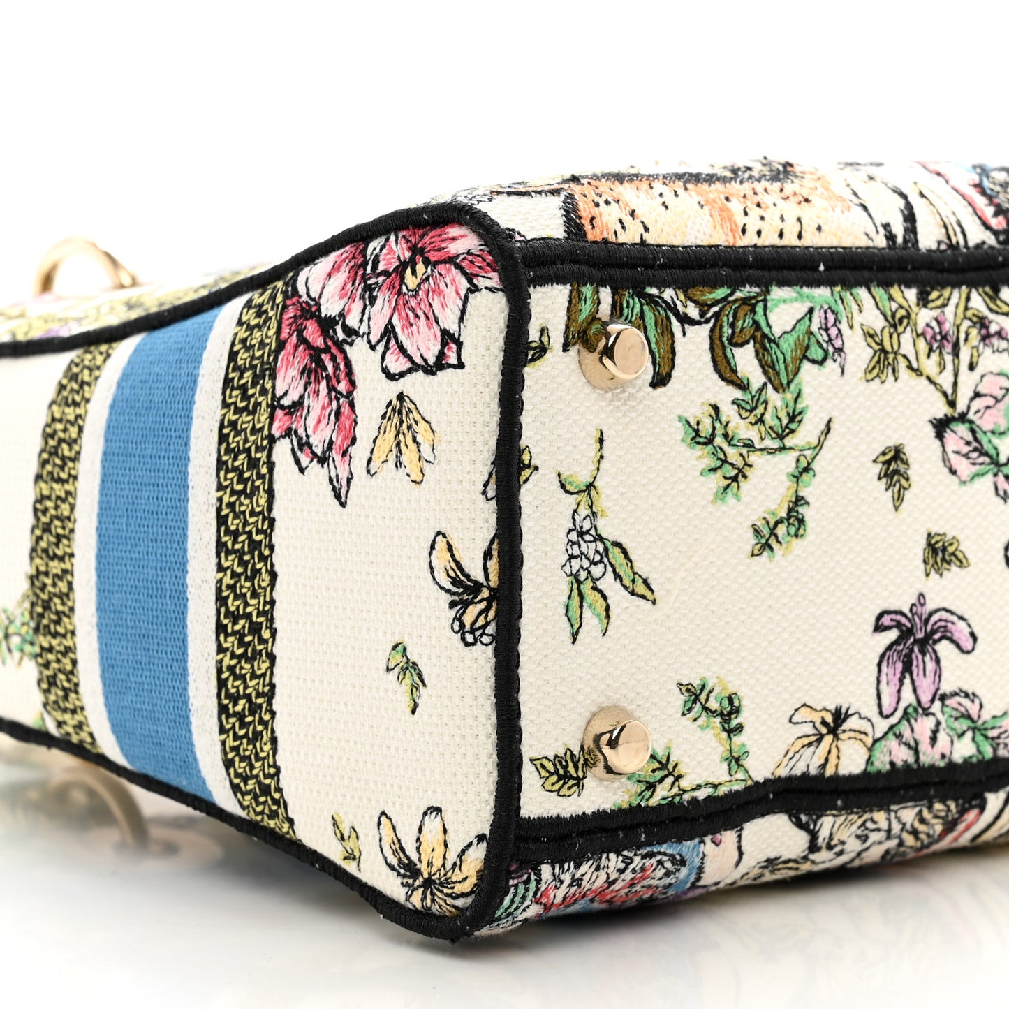 Canvas D-Constellation Embroidered Medium Lady D-Lite Latte Multicolor