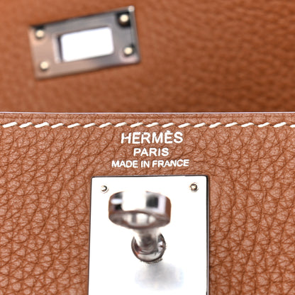 Hermes Taurillon Clemence Kelly Ado Backpack Gold 7 of 10