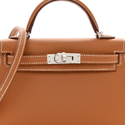 Hermes Epsom Mini Kelly Sellier 20 Gold 8 of 12