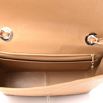 Chanel Caviar Quilted Jumbo Single Flap Beige 4 of 4