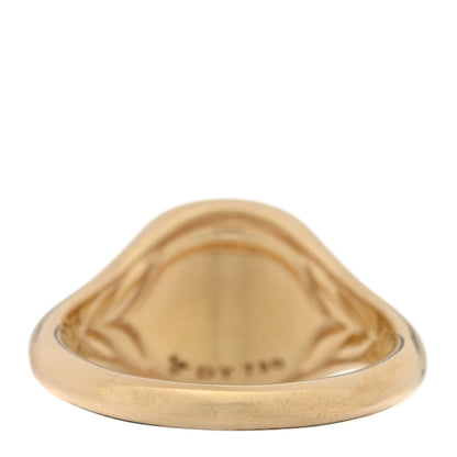 David Yurman 18K Yellow Gold Signet Pinky Ring 44 2.75 47/4 3 of 4