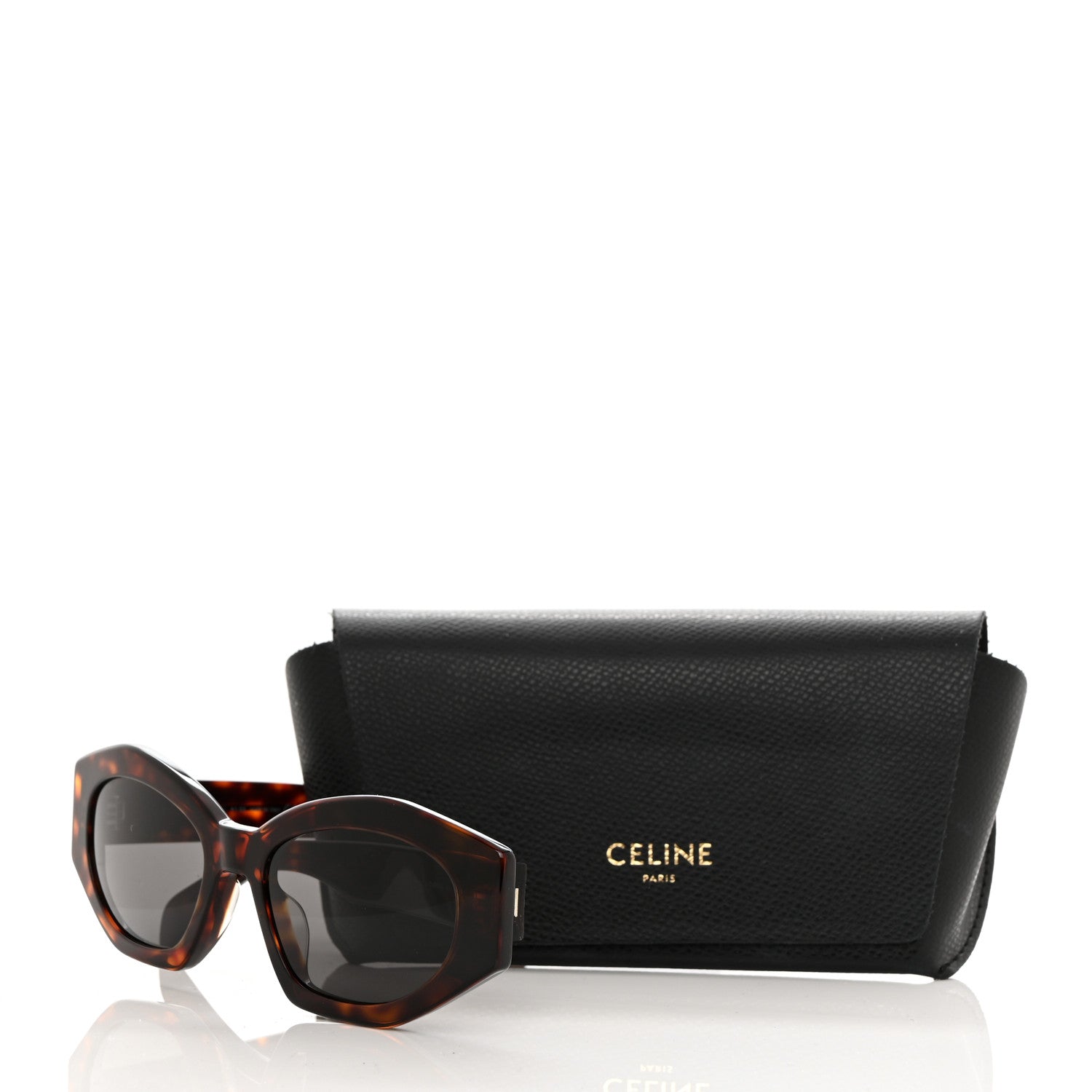 Celine Acetate Triomphe 01 Sunglasses CL 40238U Tortoise 7 of 7