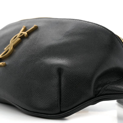 Saint Laurent Grain De Poudre Monogram Belt Bag Black 10 of 11