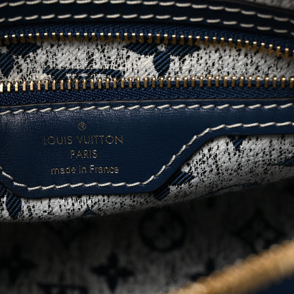 Louis Vuitton Monogram Jacquard Denim Speedy Bandouliere 25 Bleu 6 of 9
