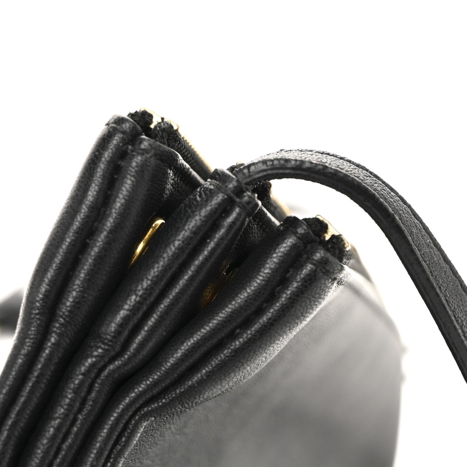 Celine Lambskin Large Trio Crossbody Bag Black 13 of 15