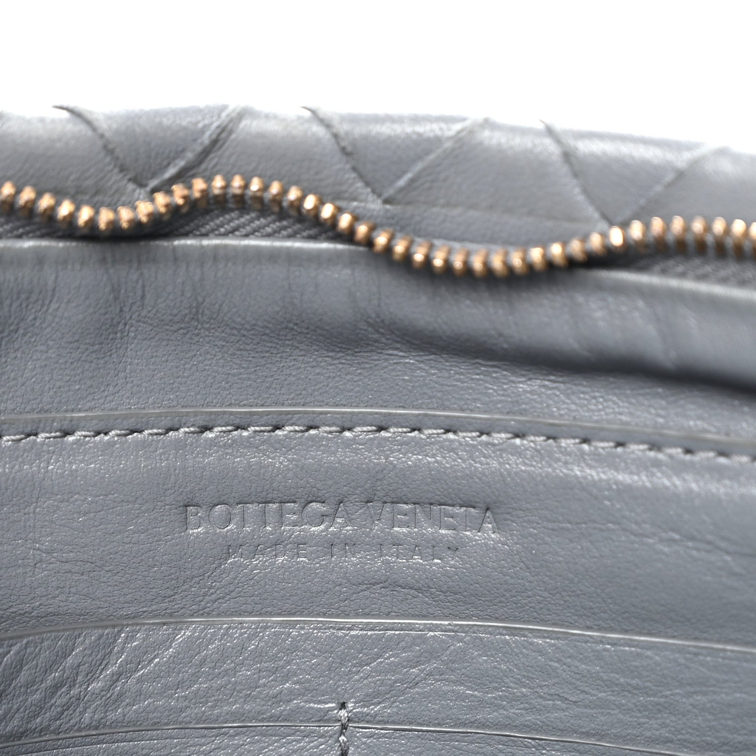 Bottega Veneta Nappa Intrecciato Small Zip Pouch Thunder 6 of 11
