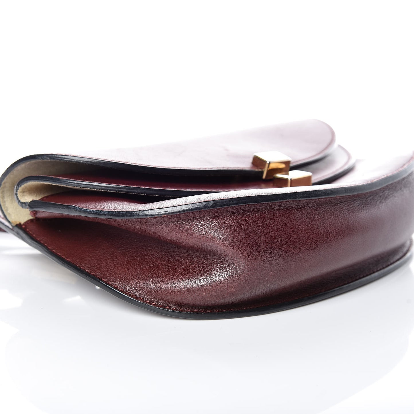 Calfskin Mini Georgia Crossbody Bag Bordeaux