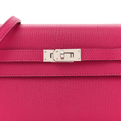Hermes Chevre Mysore Kelly Wallet To Go Rose Mexico 7 of 12